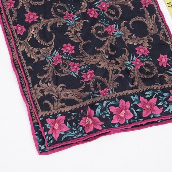 JG Hook Floral 100% Silk Scarf - Picture 3 of 6